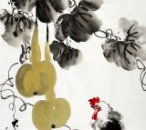 QA王宝钦三尺花鸟画《大吉图》(询价)