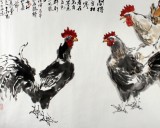 【已售】王向阳四尺精品《花间得食自相呼》 中国美术家协会会员