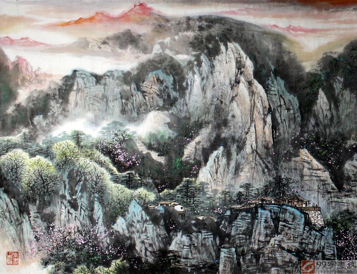 王振邦,原名王振锁,字凌云,号云林漫士,1970年生于山东阳谷,职业画家。90年代毕业于山艺,后追随书画名家卢加先生习画至今,而后受山水画家宋雨桂先生指点。国家一级美术师。国务院机关事务管理局特邀画家,运河书画艺术研究院院长。 自幼酷爱书画,崇尚艺术,醉心于笔墨丹青,尤对山水情有独钟。