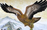 【已售】名家蒲家瑞六尺励志长城鹰《大展鸿图》