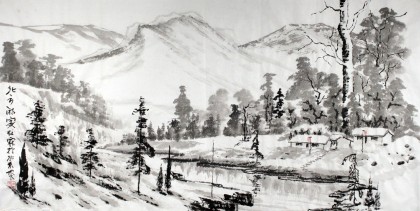 杜霖冰雪国画山水 - 写意山水画 - 99字画网