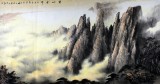 【已售】中国山水画家协会副主席程冰石六尺《黄山金辉》