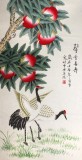 【已售】凌雪三尺工笔画《謦香长寿》