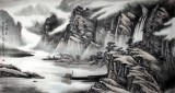 【已售】刘洋六尺大气山水《溪山流泉》