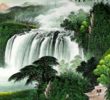 【已售】吴东小六尺聚宝盆山水画《福地安家居》