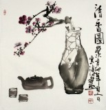 【已售】黄云鸿三尺斗方作品《清香图》