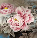 【已售】山东美协赵逸梅四尺斗方《春色富贵》