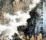 【已售】无锡美协杜云祥三尺《江畔新城》