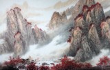 【已售】中国山水画家协会副主席程冰石六尺《白云深处》