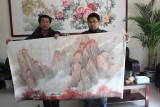 【已售】中国山水画家协会副主席程冰石六尺《白云深处》