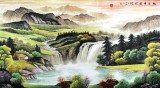 【已售】宁良成六尺精品聚宝盆山水《旭日祥云》