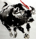 【已售】王向阳四尺风水动物牛《牛气冲天》
