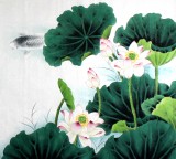 【已售】河南美协董书林小六尺《连年有余》