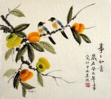 【已售】北京美协凌雪三尺斗方《事事如意》