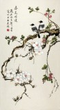 【已售】北京美协凌雪三尺国画《春花烂漫》