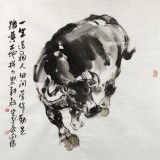 肉質画【牛】油彩画 国画牛水墨动物动物- 国画牛- 99字画网