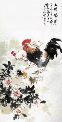 【已售】动物名家王向阳四尺《和睦家庭》(询价)