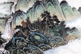 【已售】宁良成六尺山水国画《青山幽居》