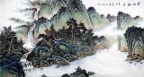 【已售】宁良成六尺山水国画《青山幽居》