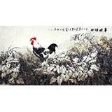 王向阳六尺精品《丰收颂曲》 中国美术家协会会员