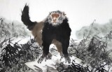 【已售】名家王向阳六尺精品风水画《王者之风》