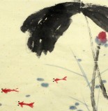 【已售】著名禅意画家周自豪三尺斗方作品《荷塘月色》(询价)