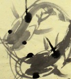 【已售】著名禅意画家周自豪三尺斗方《潜龙图》(询价)