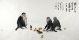 王向阳 四尺《猴送千重喜》 中国美术家协会会员（询价）