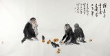 王向阳 四尺《猴送千重喜》 中国美术家协会会员