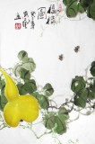 【已售】黄艺四尺风水吉祥纳福葫芦图《福禄图》