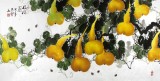 【已售】黄艺四尺风水吉祥纳福葫芦图《福禄图》
