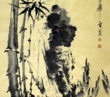 【已售】安徽美协何华贤四尺竹子《君子清风》