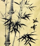 【已售】安徽美协何华贤四尺竹子《君子清风》