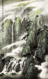 【已售】中国山水画家协会副主席程冰石作品《峡谷清音》（询价）