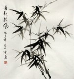 【已售】安徽美协何华贤三尺斗方《清影摇风》