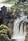 【已售】宁良成六尺精品山水《山涧清泉》