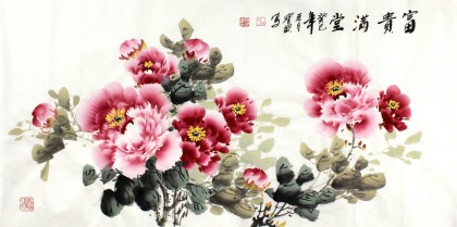 【已售】著名花鸟画家王宝钦三尺作品《富贵满堂》(询价)