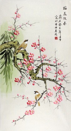 【已售】北京美协凌雪三尺国画《梅花报春》