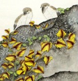 【已售】北京美协凌雪四尺条屏《春夏秋冬》