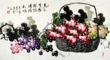 【已售】三尺装饰国画葡萄《马乳带轻霜》