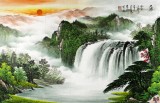 【已售】实力派画家吴东四尺聚宝盆山水画《福地安居》
