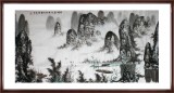 【已售】张春奇四尺山水《青峰秀水》