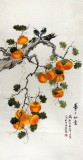 【已售】北京美协凌雪四尺柿子画《事事如意》