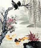 【已售】杜云祥三尺精品山水画《春江水暖鸭先知》