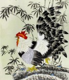 【已售】北京美协凌雪三尺雄鸡图《大吉大利》
