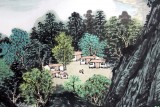 【已售】著名书画家雪叶四尺客厅山水画《江流天地外》