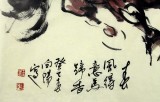 SK中美协会员 画坛名家王向阳四尺斗方书房字画《春风得意马蹄香》(询价)