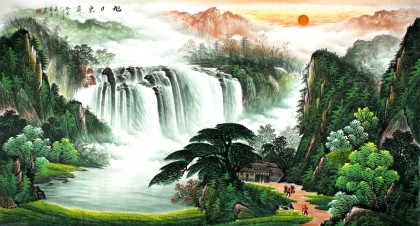 【已售】吴东六尺风水聚宝盆《旭日东升》