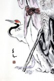 GS李立辰精品四尺祝寿图 祝寿字画礼品（询价）