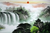 【已售】吴东小六尺招财风水聚宝盆《旭日祥云》